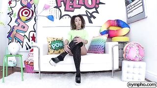 Skinny Latina teen Kira Perez gets her pussy railed