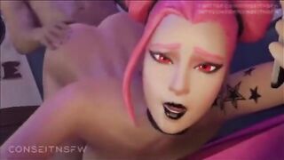 Hentai compilation with the hottest Fortnite characters in 3D action