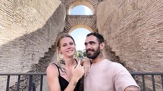 Date night in Rome turns into passionate sex session for neighbors to see