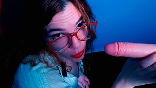 The teacher guides her student's hand to teach him ASMR