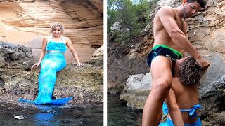 A guy was sailing with his friends and met a mermaid
