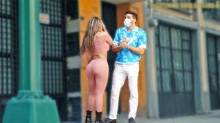 Latina girl with big ass seduces rich stranger to fuck her