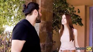 Slim ginger gets fucked by a handsome man after a quarrel