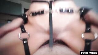 Petite teen gets used as a sex toy in an intense, hardcore scene