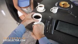 Candee Licious, the petite Hungarian blonde, is hungry for dick in her pussy