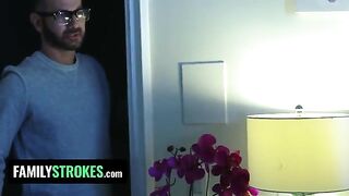 The stepdaughter, Vanna Bardot, pleases her stepdad in a taboo scene