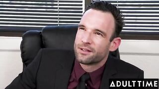 April Olsen gets her ass smashed by her boss’s cock in the office
