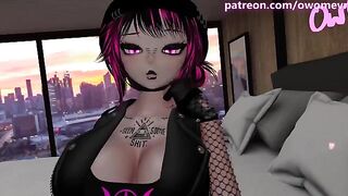 A brat goth girl Jess gets fucked after being horny