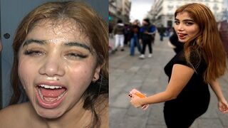 Submissive Latina teen gets fucked on the street by a stranger