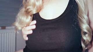 I love slapping her tits and fucking my wife - the best ever!
