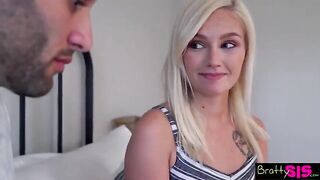 A stepsister is shocked to feel an unexpected presence so close to her