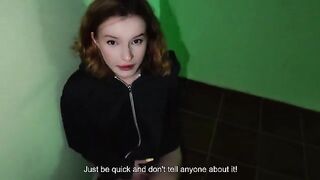 We fucked in the entrance, my parents were at home, it was a risky spot
