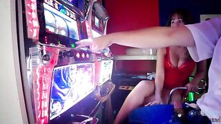 That's what double jackpot means, when the prize is a wet pussy to fuck in
