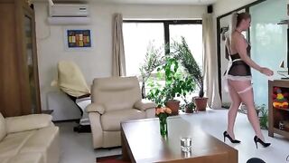 A maid had her first anal sex experience and squirted on me - Wet Kelly