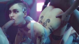 Cyberpunk 2077 compilation of Judy Alvarez and Panam Palmer in intense action