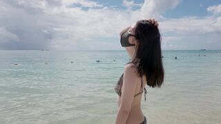Short collection series - VLOG - Islander 2 Preview, outdoor romantic sex with petite Asian model
