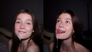 A pretty amateur babe gets fucked hard and her pussy is filled with cum - MIRARI