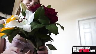 A super hot beauty, Octavia Red, enjoys a huge cock in an intense scene