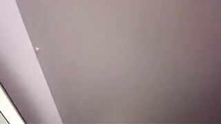 The girl was fucked at the airport public toilet