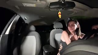 My girlfriend and I discuss my boyfriend in the car, my friend consoles me and fucks me
