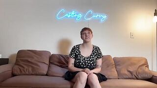 Curvy model makes her porn debut on Casting Curvy, showcasing big titties