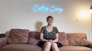 Curvy model makes her porn debut on Casting Curvy, showcasing big titties