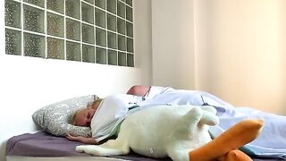 My stepbrother calmed down my sister who had a nightmare