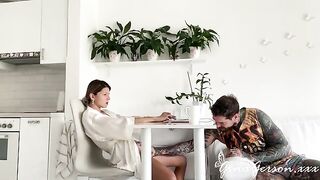 A super sexy elegant chick was fucked hard on her table