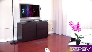 The queen of whores Adriana Chechik is making a mess while sucking cock