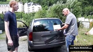 Outdoor group sex with German amateurs, raw and real