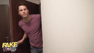 Two hot girls from FakeHostel getting fucked by a lucky guy