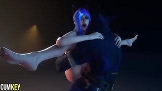 Furry breeding with a hot cat girl in 3D