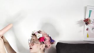 The cute and petite Argentina chick masturbates with a toy