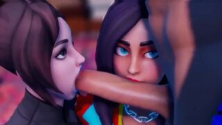 Compilation of blowjobs from hot Fortnite girls who love to suck dick
