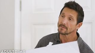 Savannah Sixx satisfies stepdad with sensual Nuru massage