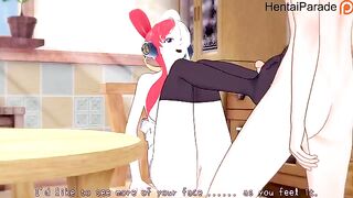 Uta performs a passionate act for her favorite One Piece character in a steamy Private show
