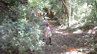 African lesbians try licking each other’s pussies with a unique technique