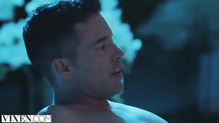 Hotel concierge, the hottest girl ever, seduces a guest and gets wild with him