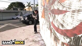 Debonair dude picked up curvy hottie Roxxii Blair in a van