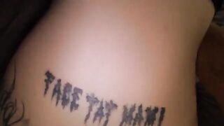The guy roughly fucked his girlfriend with passion and finished inside
