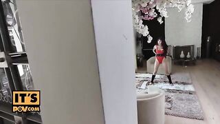 The mischievous girl seduced stepdaddie’s mistress to fuck her son