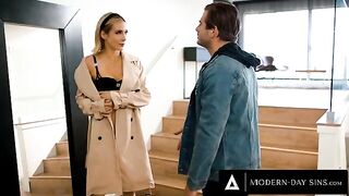 Aiden Ashley gets her cunt smashed for being cheeky
