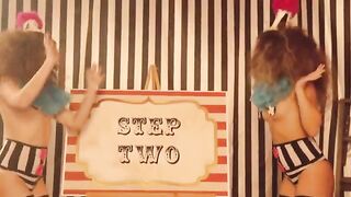 The clowns play with the pussies of Riley and Ruby in a thrilling Halloween scene