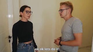 The husband watches as his wife gets intimate with a realtor