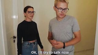 The husband watches as his wife gets intimate with a realtor