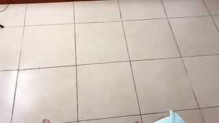 Latina babe massages her stepson’s back before giving him a blowjob