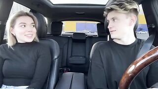 The girl paid for a taxi service with her mouth