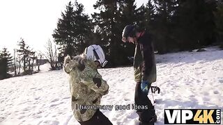 Picked up a slutty skier who loves to get fucked hard