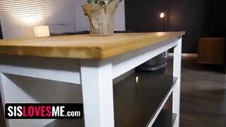 Fitness enthusiast stepsis Cece Capella rides and sucks her stepbrother’s cock