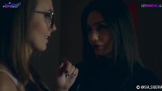 Strap-on sex with lesbians for a thrilling Halloween parody